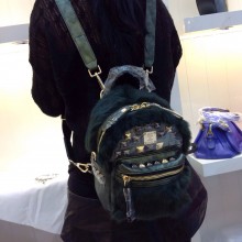 MCM官网 超炫双肩包 兔毛配牛皮 广州汇美皮具