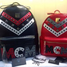 MCM双肩包 2015春夏XKOCYCLE限量版 标志性 时尚 奢华元素 铆钉