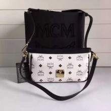 MCM 原单 专柜主推 潮人必备 单肩斜挎包 白色
