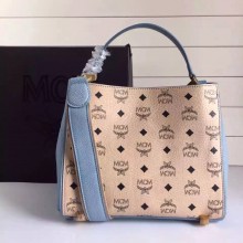 广州白云皮具城 MCM原单 进口PVC配粒面牛皮 一件代发