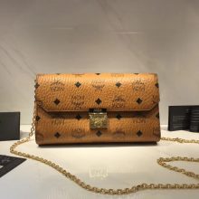 MCM韩国官网 Visetos Patricia手袋 简约优雅 土黄