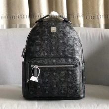 MCM2020新款 Stark Visetos双肩背包 造型圆润 压凹图案