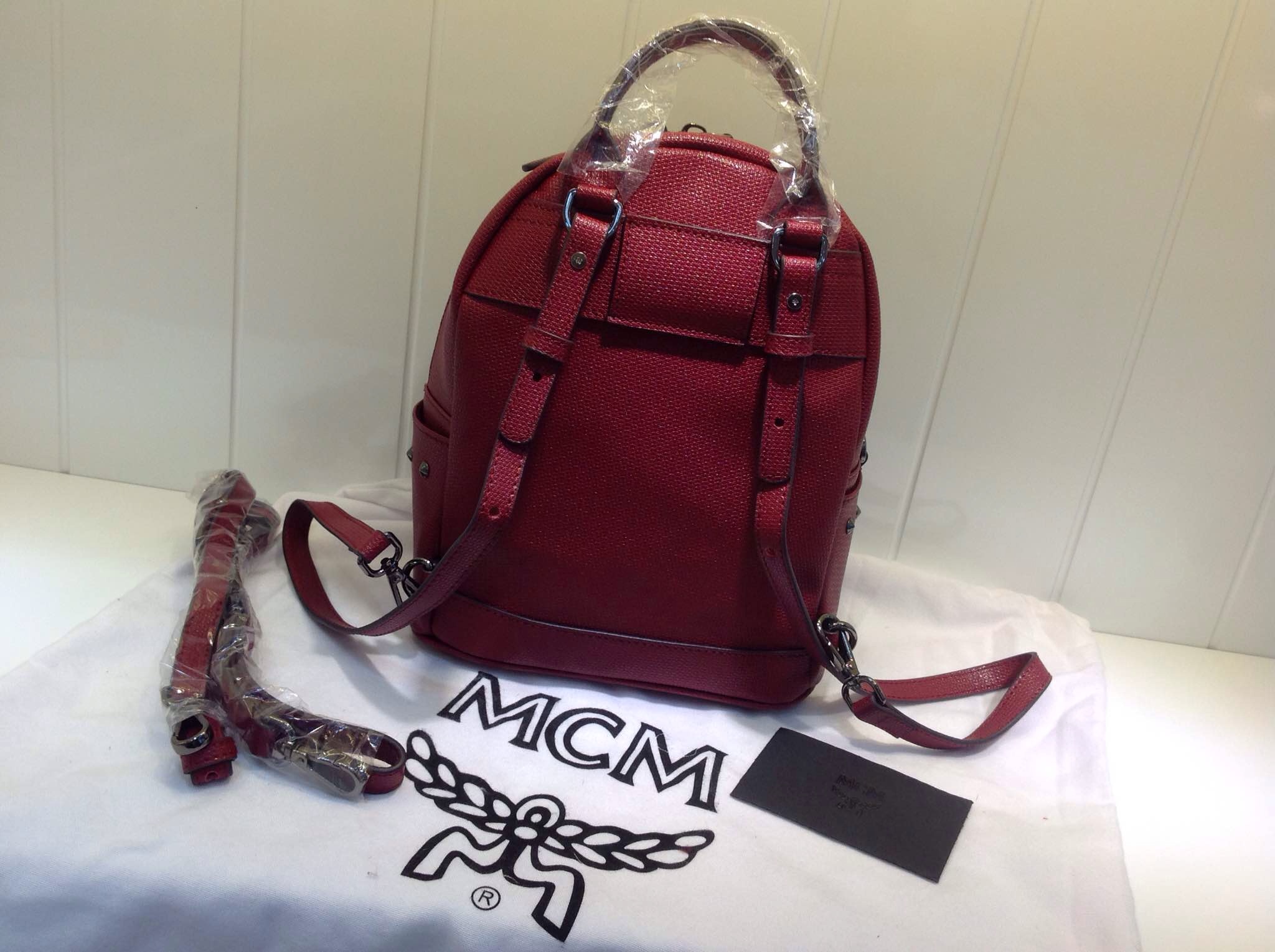 2015MCM新款 女款mini双肩包 顶级马毛包包 专柜质量