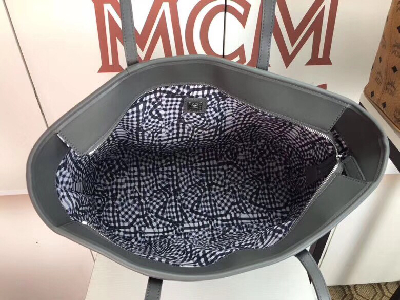MCM包包官网 Visetos Anya购物袋 实用随和 灰色